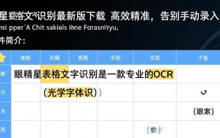 眼精星表格文字识别2025最新版下载
