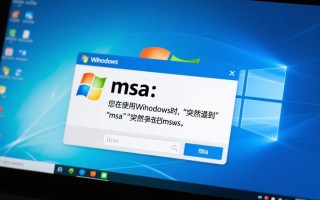 Windows突然出现msa是什么？如何解决和预防？