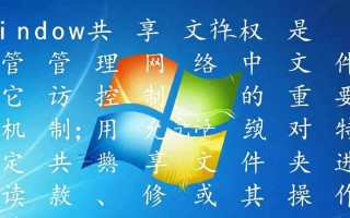 Windows共享文件权限如何设置才能让特定用户访问？