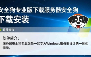 服务器安全狗专业版下载安装
