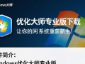 Windows优化大师专业版免费下载安装