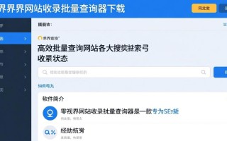 零视界网站收录批量查询器下载-零视界网站收录批量查询器最新版下载