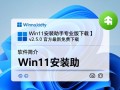 Win11安装助手专业版免费下载安全吗？最新版官方渠道在哪？