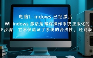 电脑windows已经激活