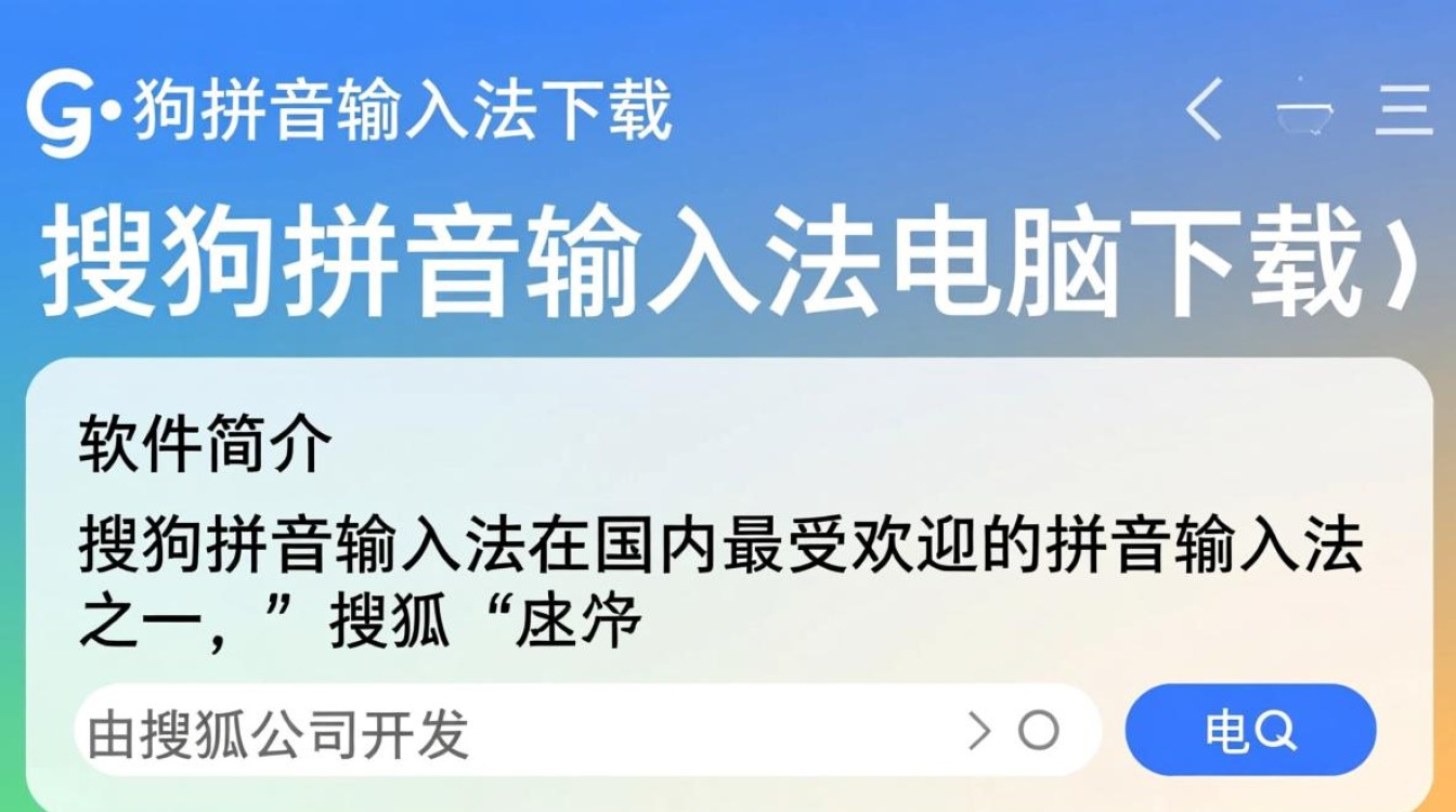 搜狗拼音输入法电脑版下载-第3张图片-99系统专家