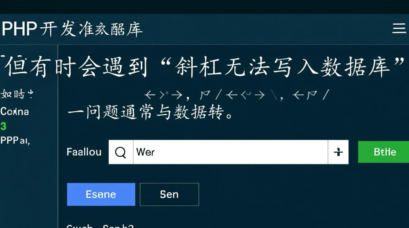 php斜杠无法写入数据库怎么办？解决方法有哪些？-第1张图片-99系统专家