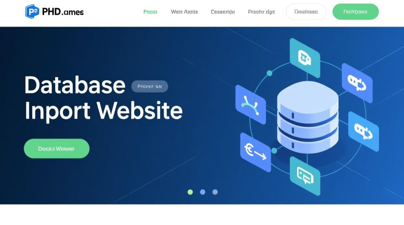 php数据库导入网站-第1张图片-99系统专家