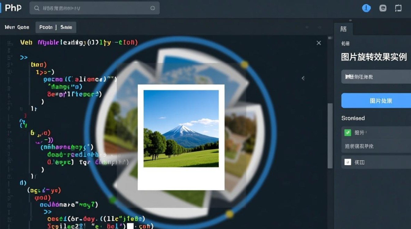 PHP如何实现图片旋转效果？实例代码解析与步骤详解-第1张图片-99系统专家