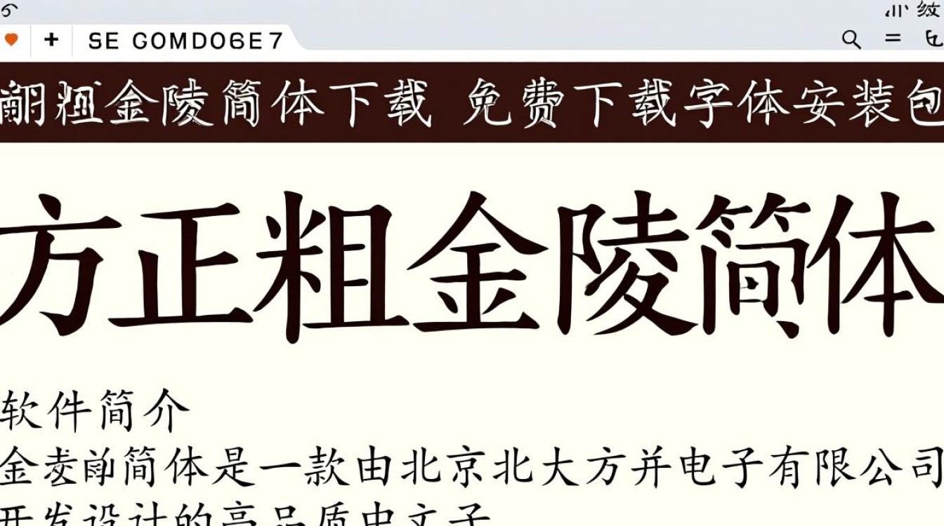 方正粗金陵简体下载-方正粗金陵简体免费下载-第2张图片-99系统专家 方正粗金陵简体下载-方正粗金陵简体免费下载-第2张图片-99系统专家