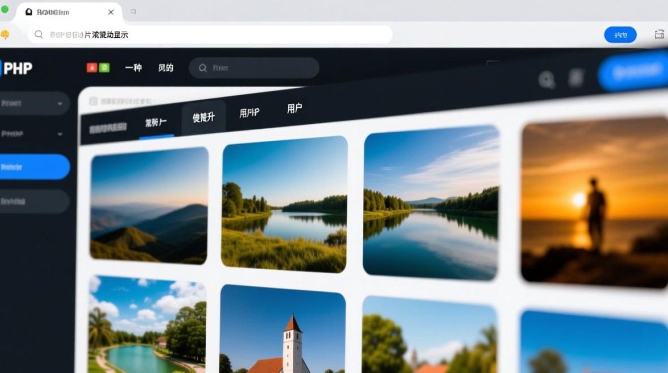 PHP图片滚动显示怎么实现自适应与循环切换效果？-第1张图片-99系统专家