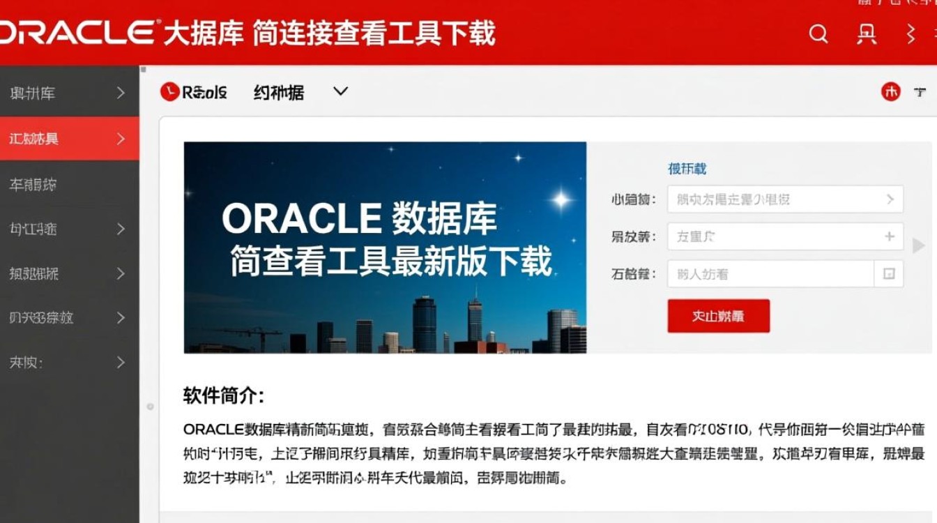 ORACLE数据库精简连接查看工具最新版下载在哪里找?-第3张图片-99系统专家 ORACLE数据库精简连接查看工具最新版下载在哪里找?-第3张图片-99系统专家