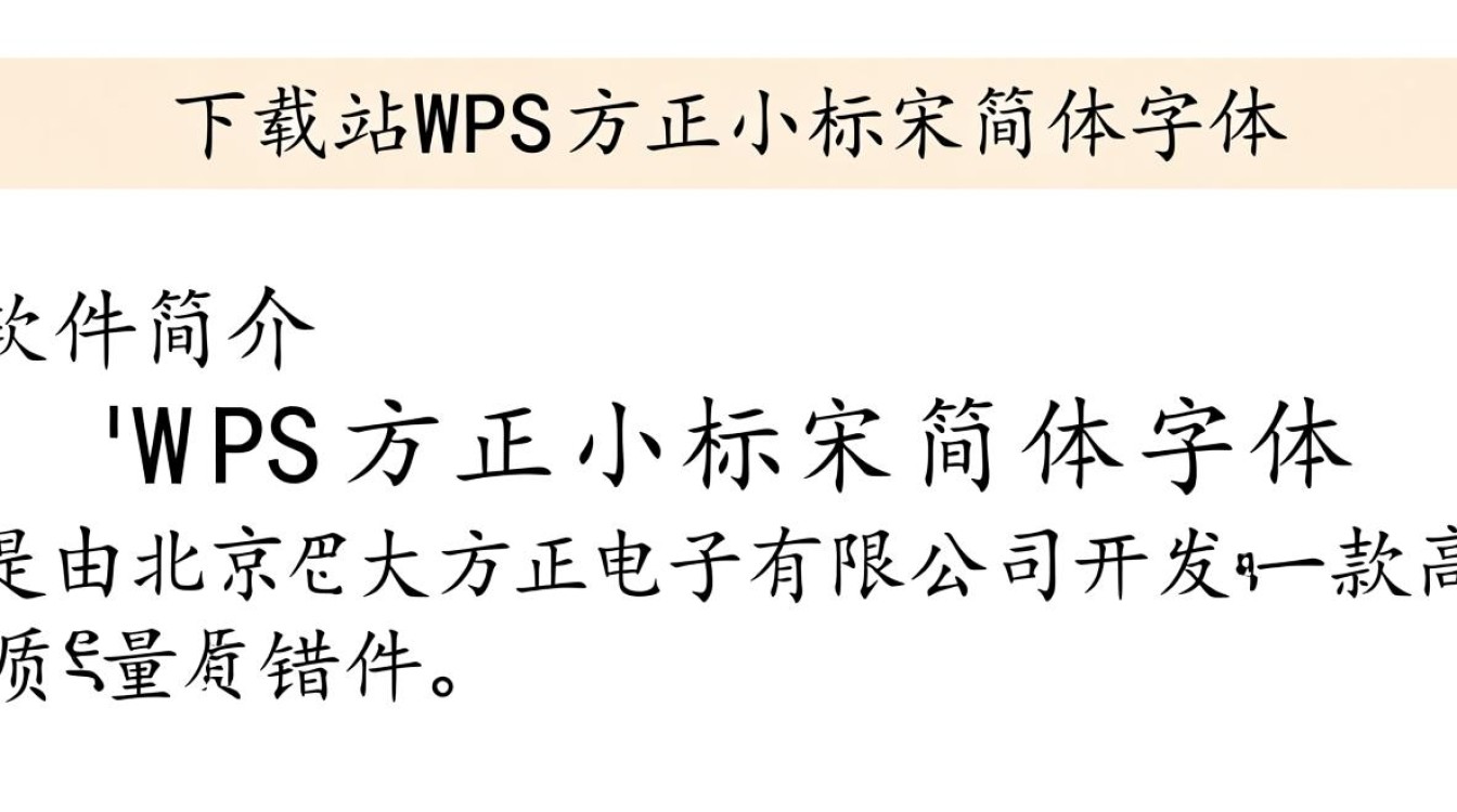 wps方正小标宋简体免费下载哪里安全可靠？-第2张图片-99系统专家