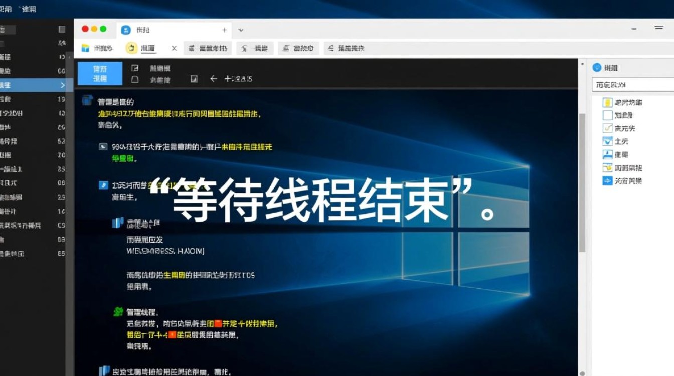 Windows等待线程结束，如何高效且安全地实现线程同步？-第1张图片-99系统专家