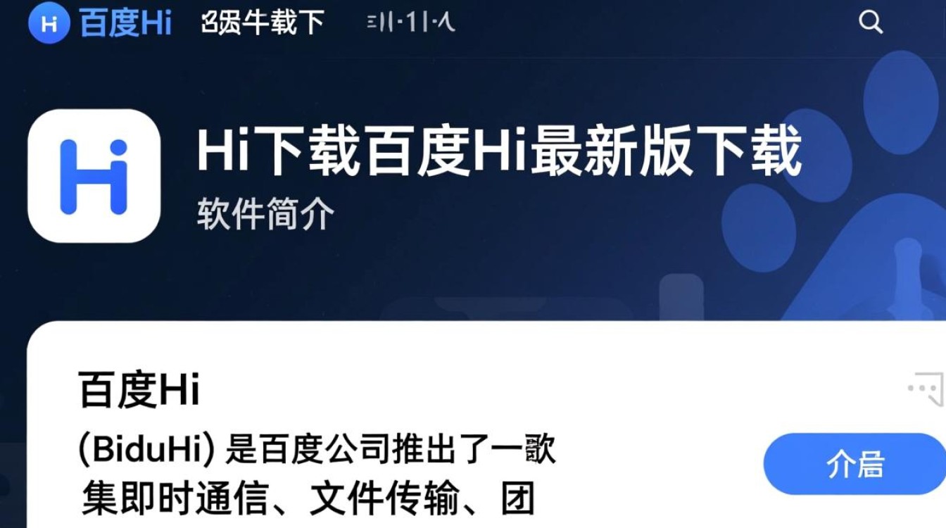 百度Hi最新版下载哪里安全？官方渠道怎么找？-第3张图片-99系统专家