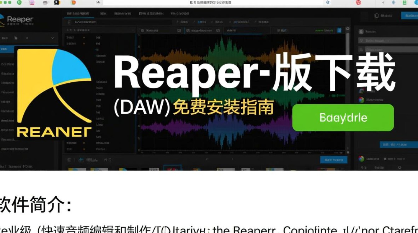 Reaper免费版下载安装真的完全免费吗？有功能限制吗？-第1张图片-99系统专家