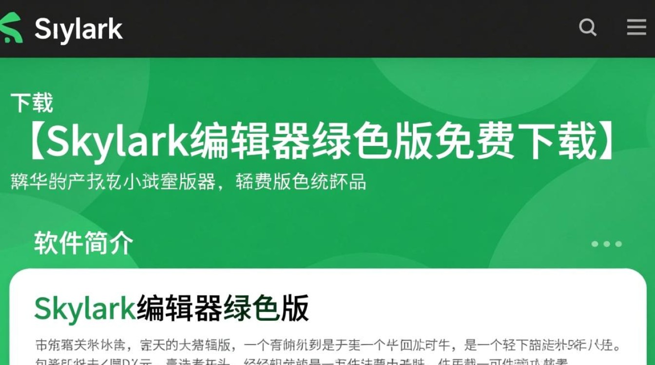Skylark编辑器绿色版免费下载在哪里找安全可靠？-第1张图片-99系统专家