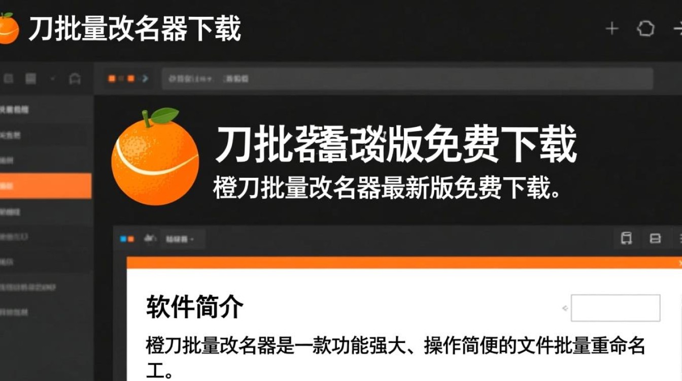 橙刀批量改名器最新版下载安全吗？能免费使用吗？-第1张图片-99系统专家