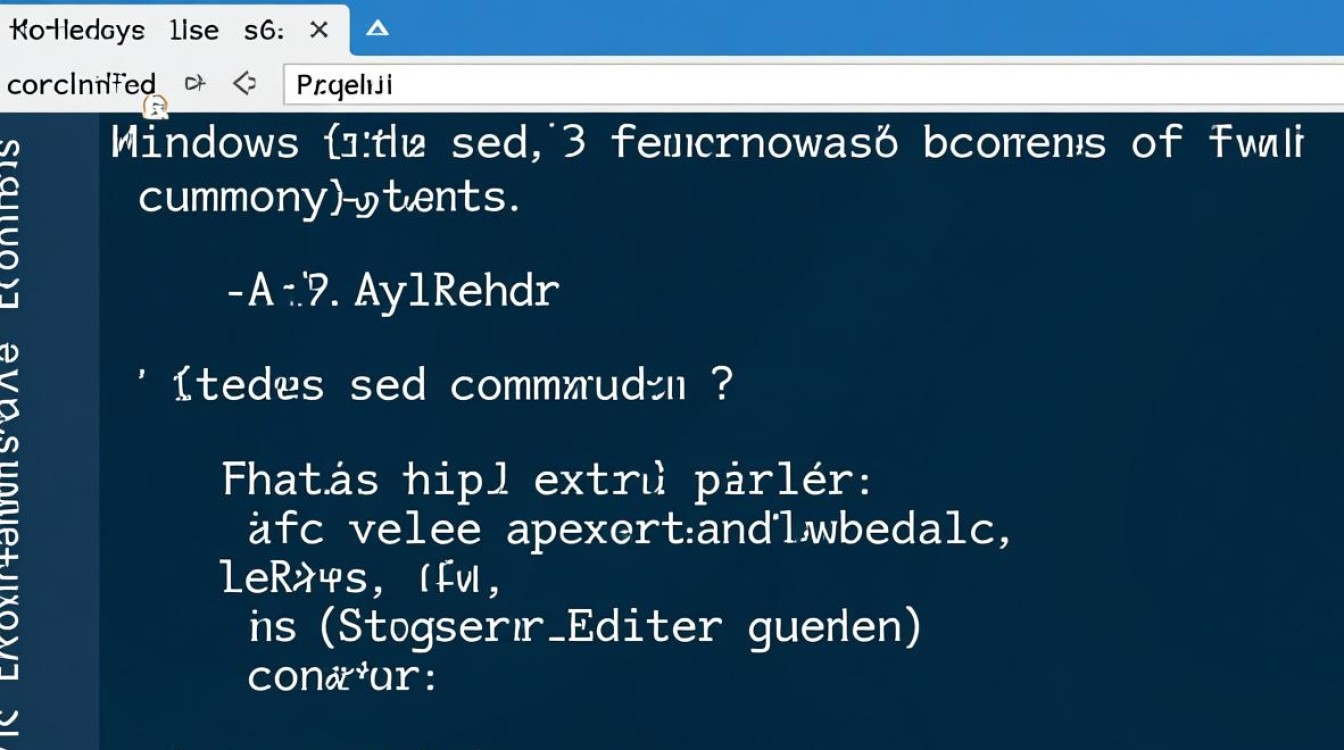 sed for Windows命令-第2张图片-99系统专家