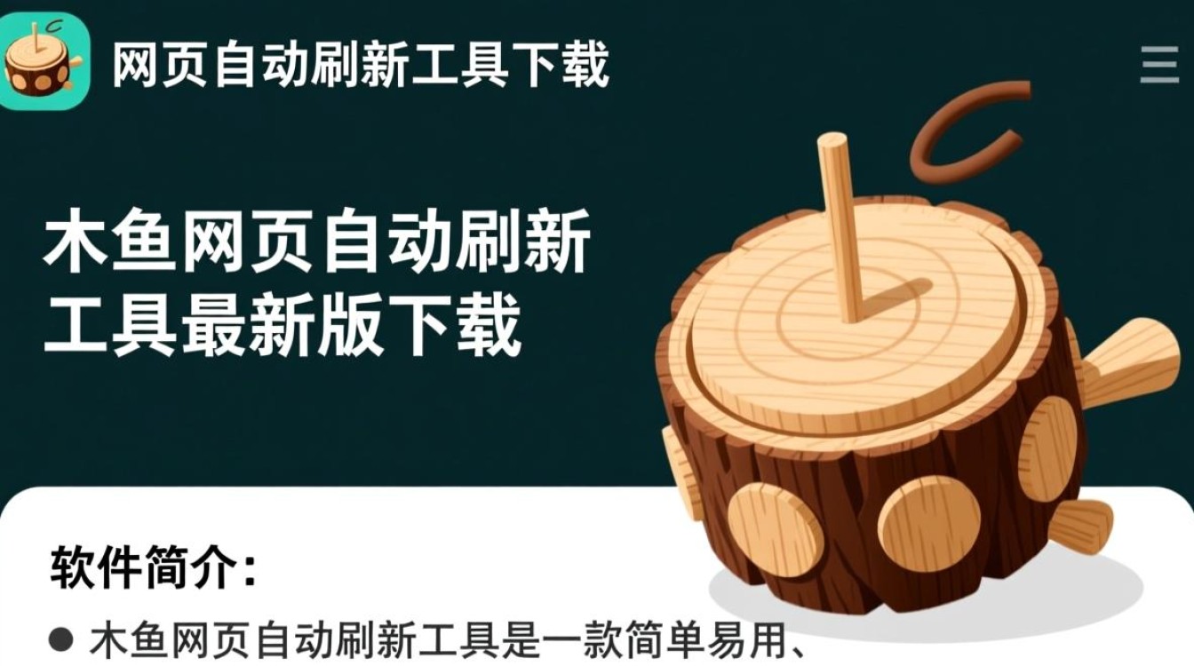木鱼网页自动刷新工具最新版下载支持自定义刷新间隔吗？-第3张图片-99系统专家